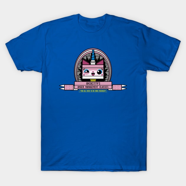 Unikitty's Anger Management Classes T-Shirt by Adam Endacott